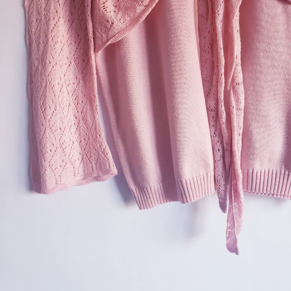 Lane Bryant Pink knit top - Picture 5 of 7